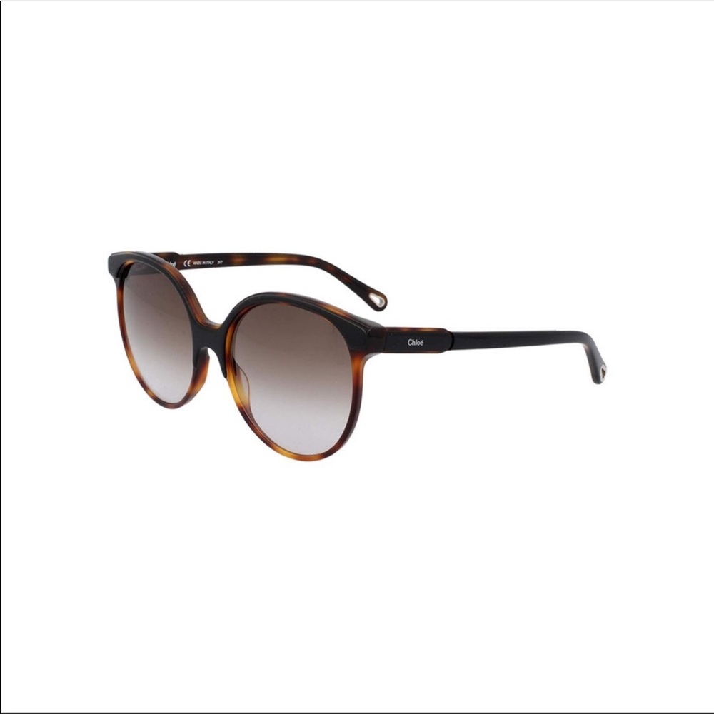 Chloe CE733S 004 Black Tortoise Round Sunglasses